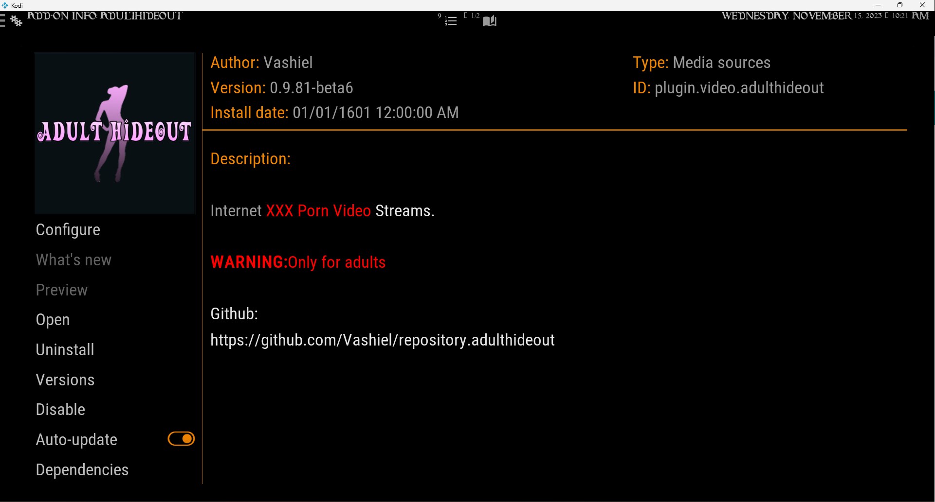 How to install ADULT HIDEOUT Kodi 19 Matrix addon | Kodiapps